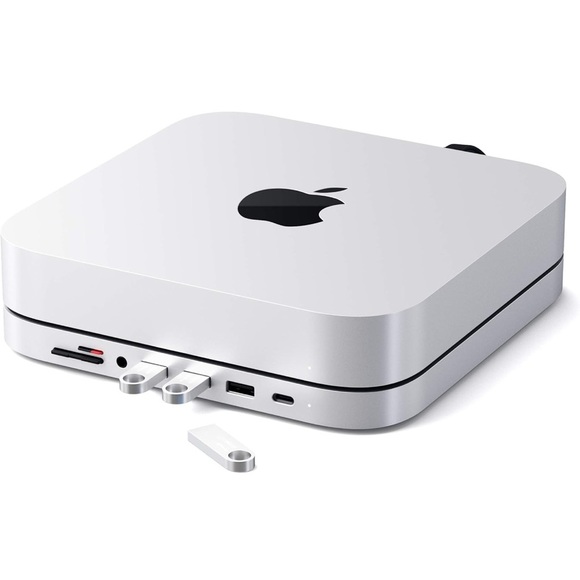 Satechi USB C Hub - Type-C Aluminum Stand & Hub for M1/M2 Apple MacMini - Picture 4 of 9